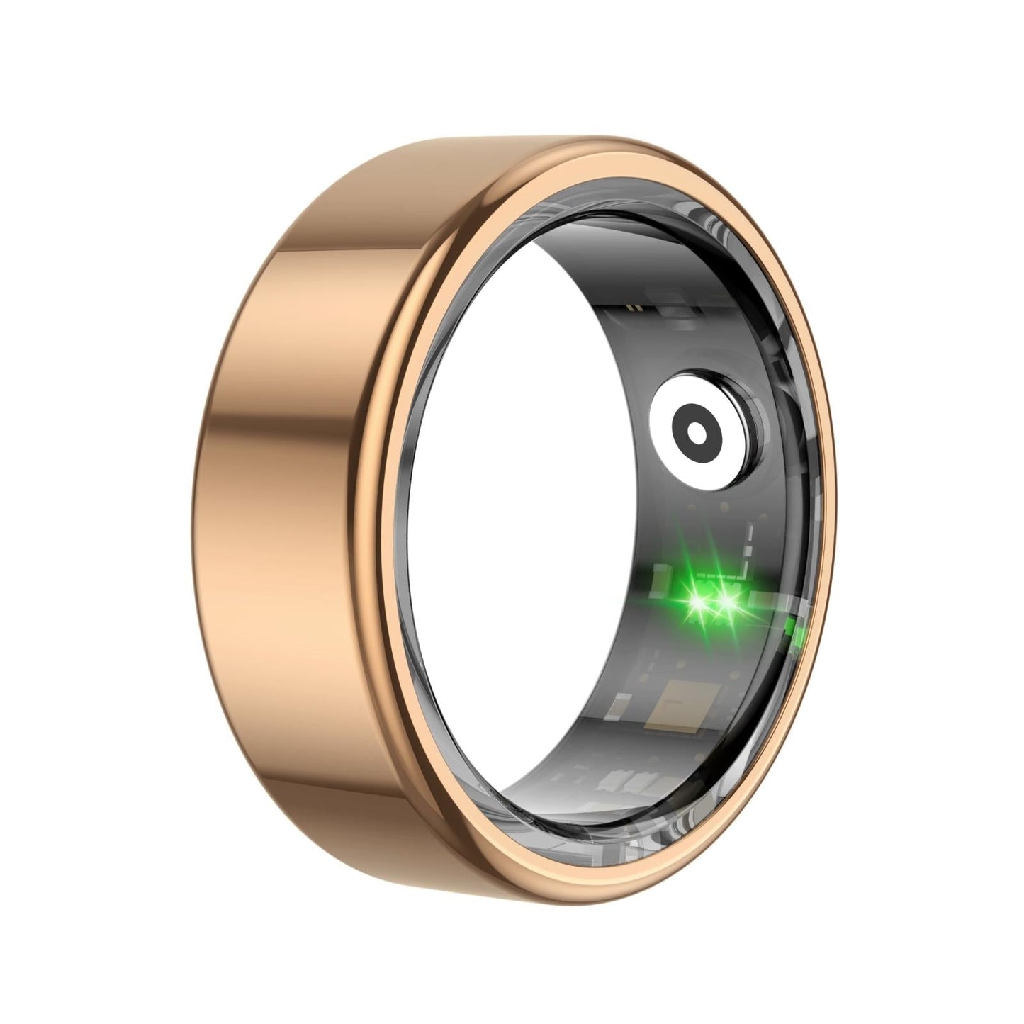 Smart Ring With Heart Rate Blood Oxygen Sleep Monitoring & Sports Modes - Size 10 - Black