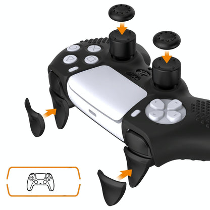 Black Polka Dot Silicone Joystick Cover for Ps5 Controller