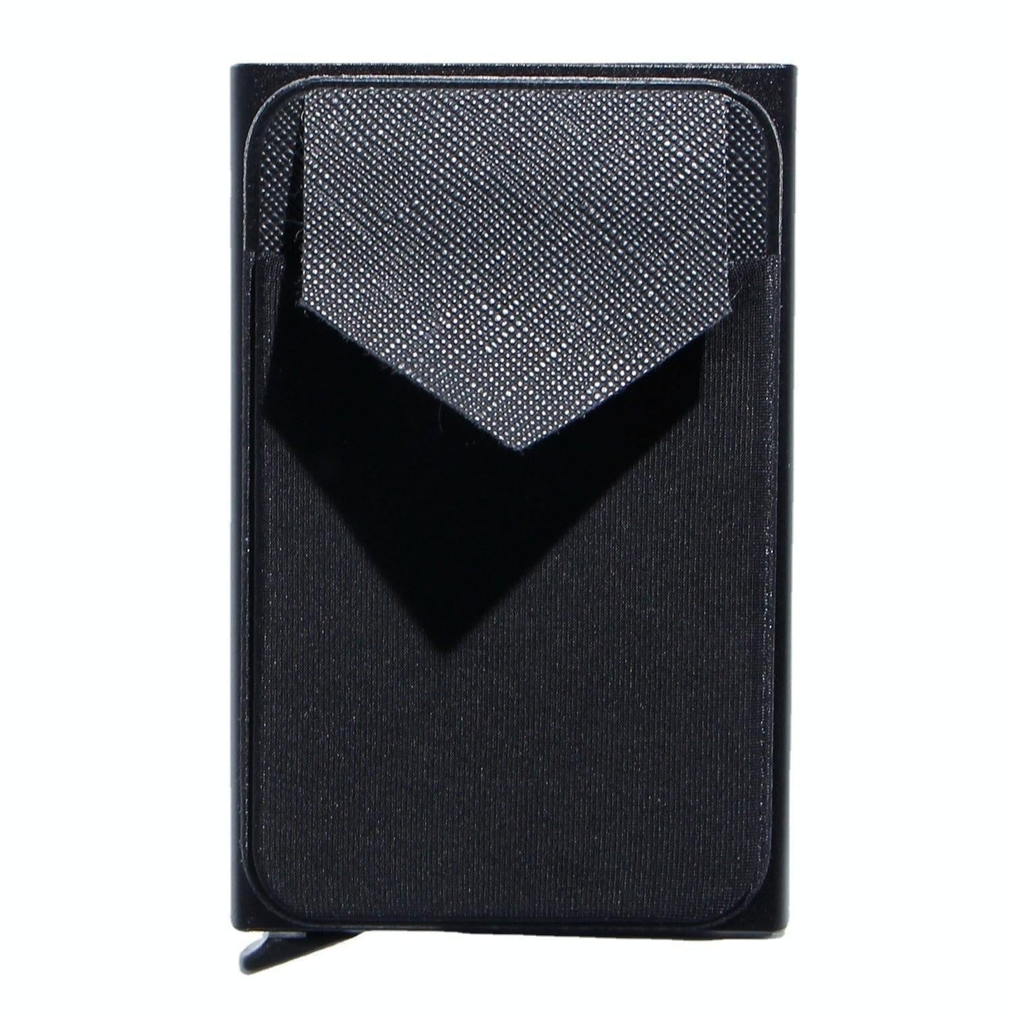 Compact Metal Card Holder with Rfid Protection - Black