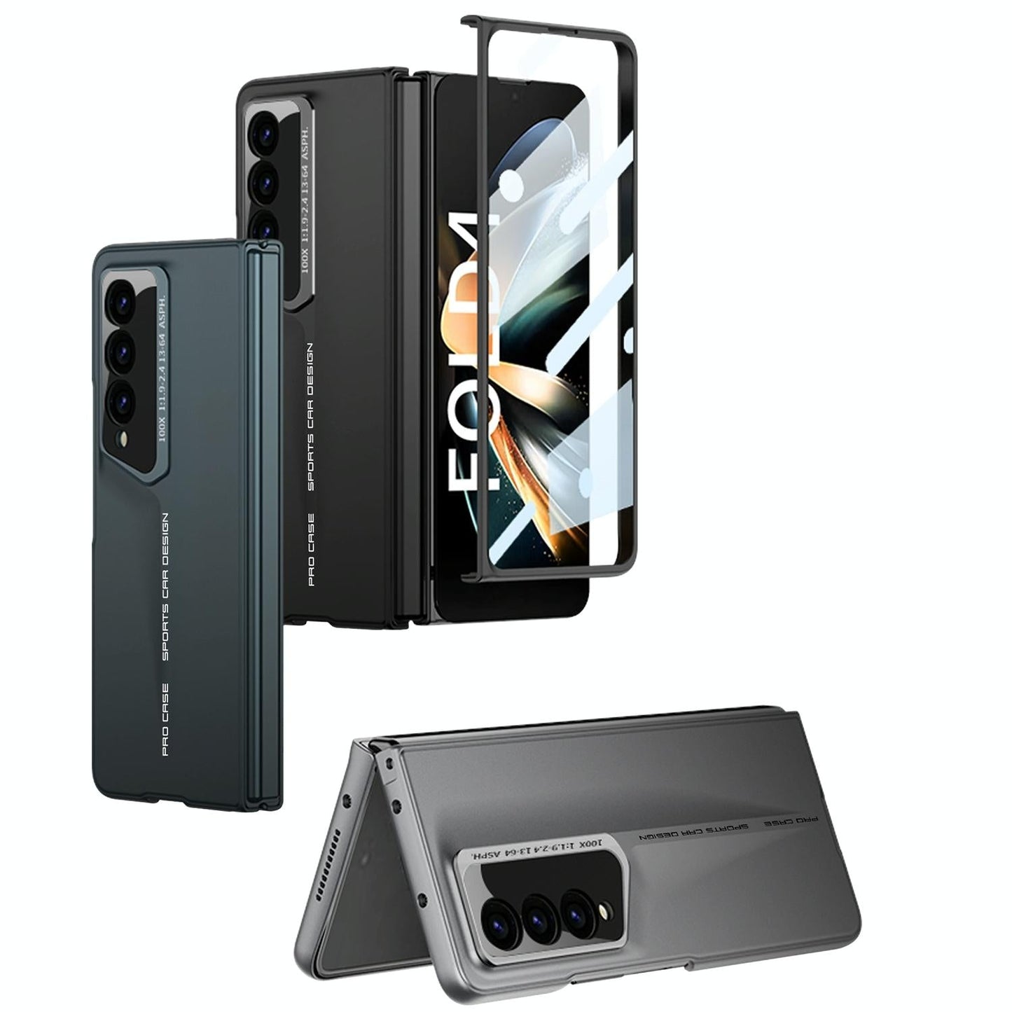 Full Coverage Ultra Thin Case for Samsung Galaxy z Fold 4 / 5g - Grey