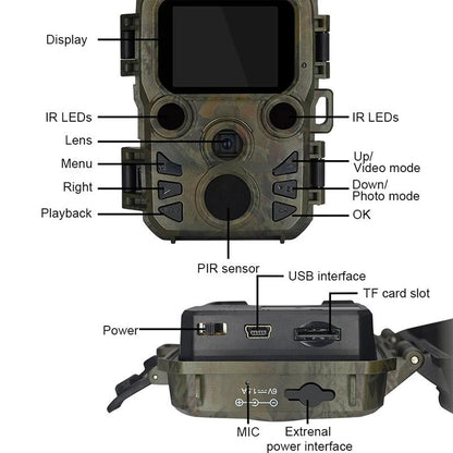 Outdoor Night Vision Hunting Camera with 4k Hd and Infrared Induction Camouflage Design