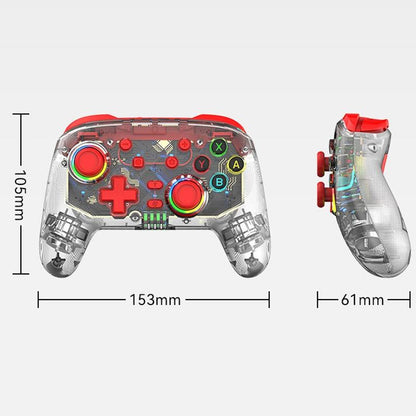 Wireless Dual Vibration Gamepad for Ps3 / Ps4 with Rgb Lights - Red