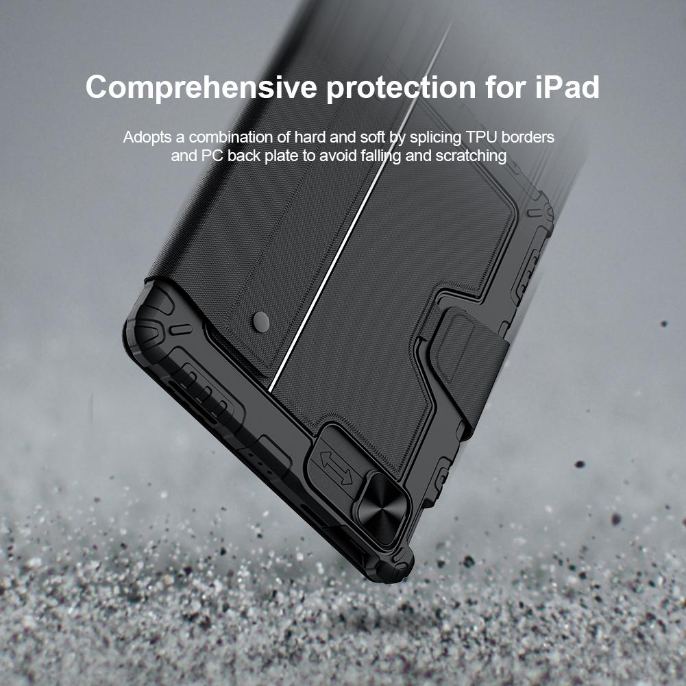 Bluetooth Touch Keyboard Smart Tablet Case For Ipad Air 10.9 / 4 / 5 / Pro 11 2020-2022 In Black