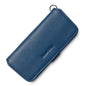 Leather Key Case With Pull Out Coin Purse Compact Key Storage For Men And Women - Dark Blue