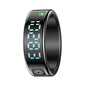 Smart Ring Hand Gestures Health Monitoring Sports Modes Size 10 - Black