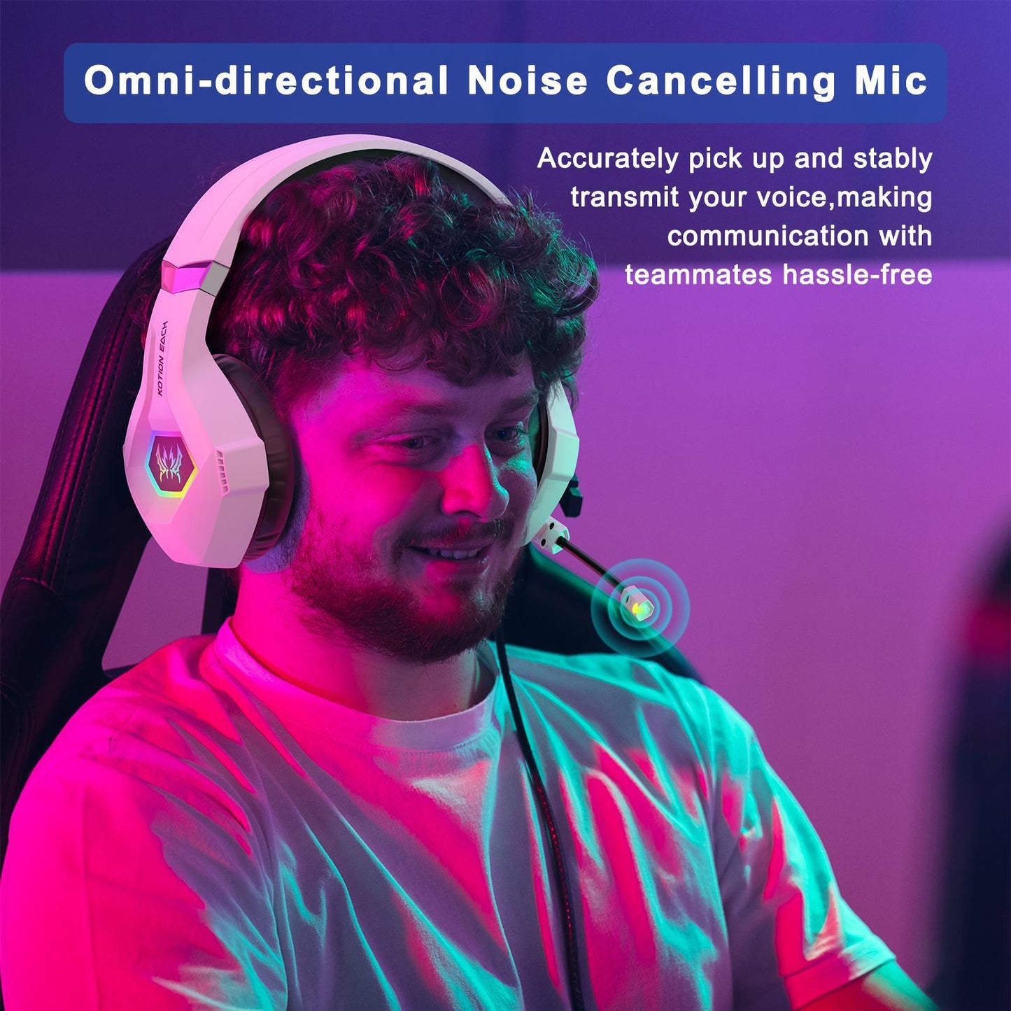 Omni Esports Headset With Mic 1.9M Length - Blac