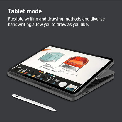 Bluetooth Touch Keyboard Leather Case - Aluminum Alloy - Grey - For Ipad Pro 11 2022/2021/2020/2018/Air 4/5