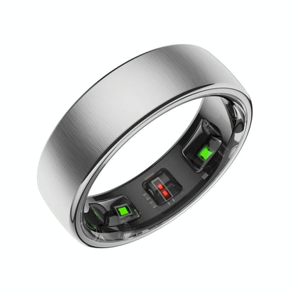 Smart Ring Heart Rate Blood Oxygen Sleep Sports Size 10 - Black