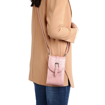 Stylish Crocodile Print Shoulder Bag - Red