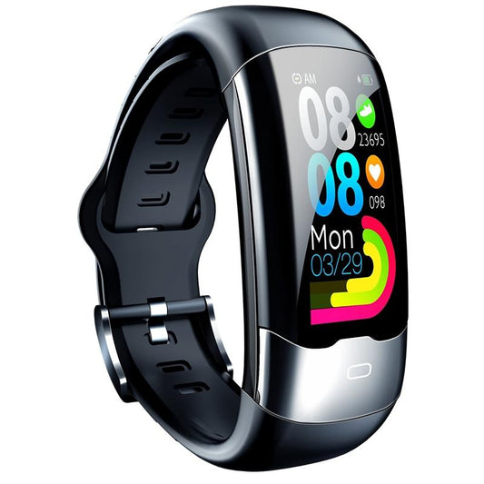 Smart Bracelet With Heart Rate And Blood Glucose Monitoring - Tft Hd - Black