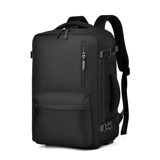 Spacious Travel Backpack For Laptops - Black