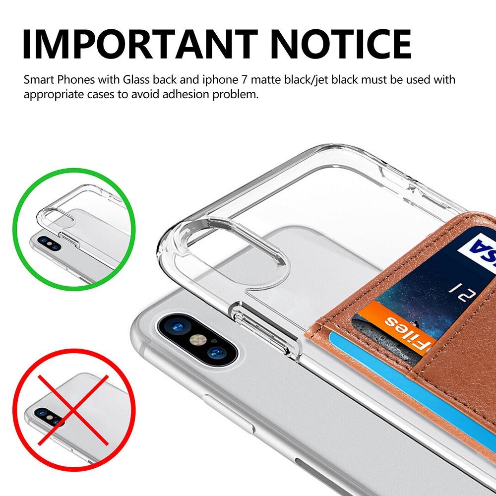 Pu Leather Phone Card Holder With Bracket Multifunctional - Black