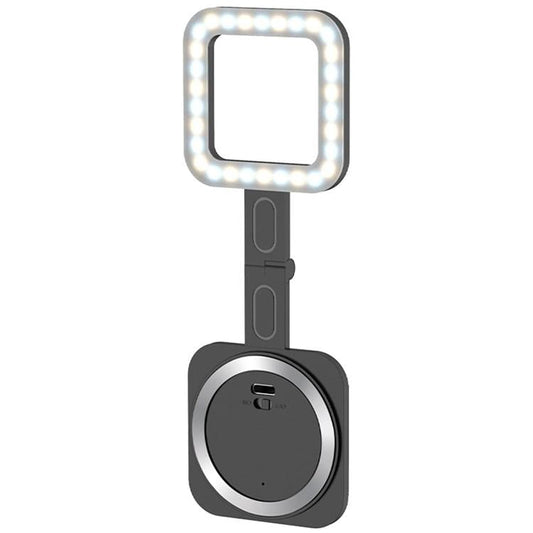 Portable Magnetic Selfie Light for Live Streaming and Skin Beauty - Black