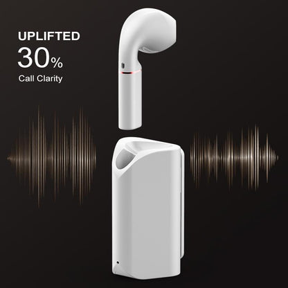 Mini Wireless Bluetooth Car Earphone with Mic - Business Driving - Black