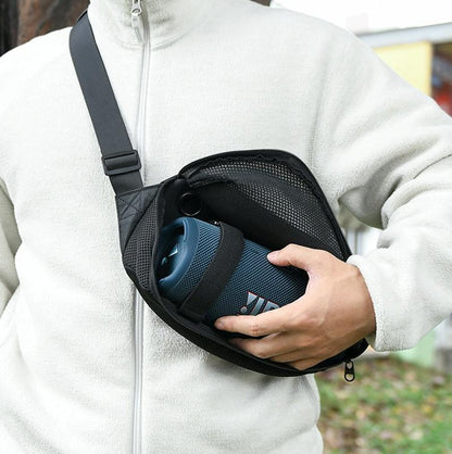 Bluetooth Speaker Messenger Bag for Jbl Flip / Ue Boom / Beats Pill - Black
