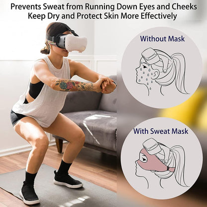 Gray Breathable Vr Eye Mask - Lightweight - Black Gray