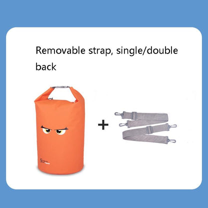 Waterproof Beach Bag For Outdoor Activities Pvc Mesh Cloth Storage Bucket For Swimming Rafting And Seaside Fun - Yellow