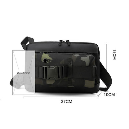 Functional Men Chest Bag Versatile Messenger Bag For Everyday Use - Black