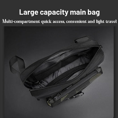 Functional Men Chest Bag Versatile Messenger Bag For Everyday Use - Black