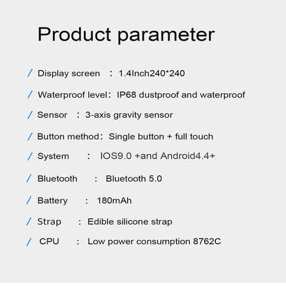 Smart Watch With Ip68 Waterproofing And Health Monitoring