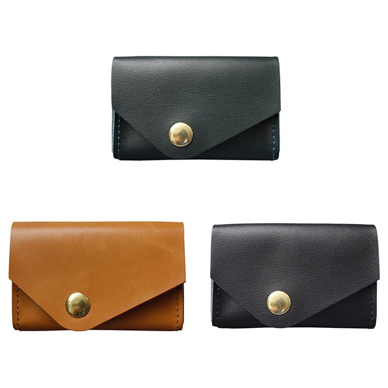 Waterproof Leather Card Holder Durable & Stylish - Green