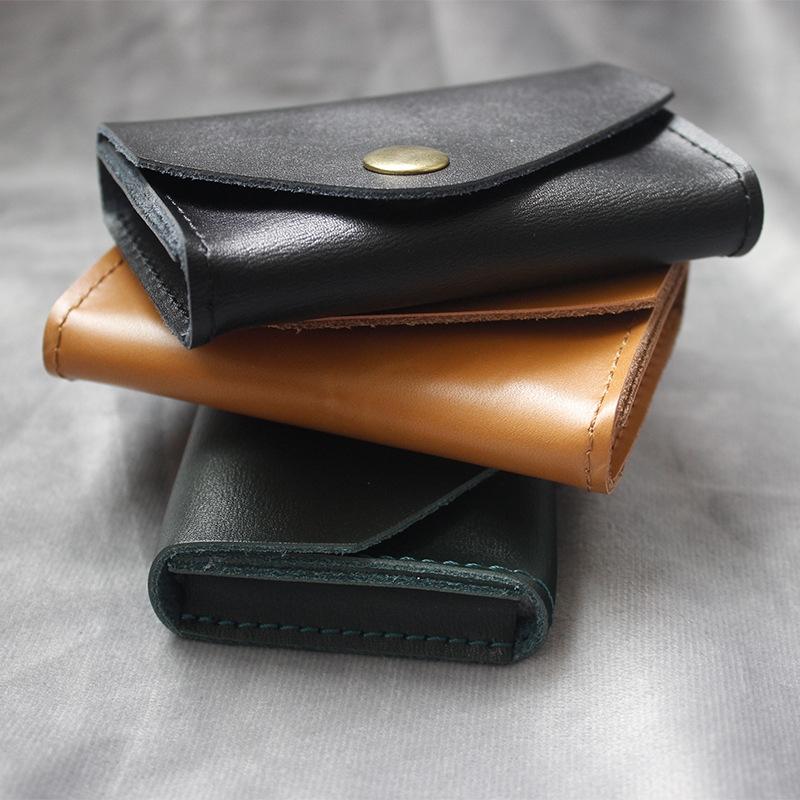 Waterproof Leather Card Holder Durable & Stylish - Green
