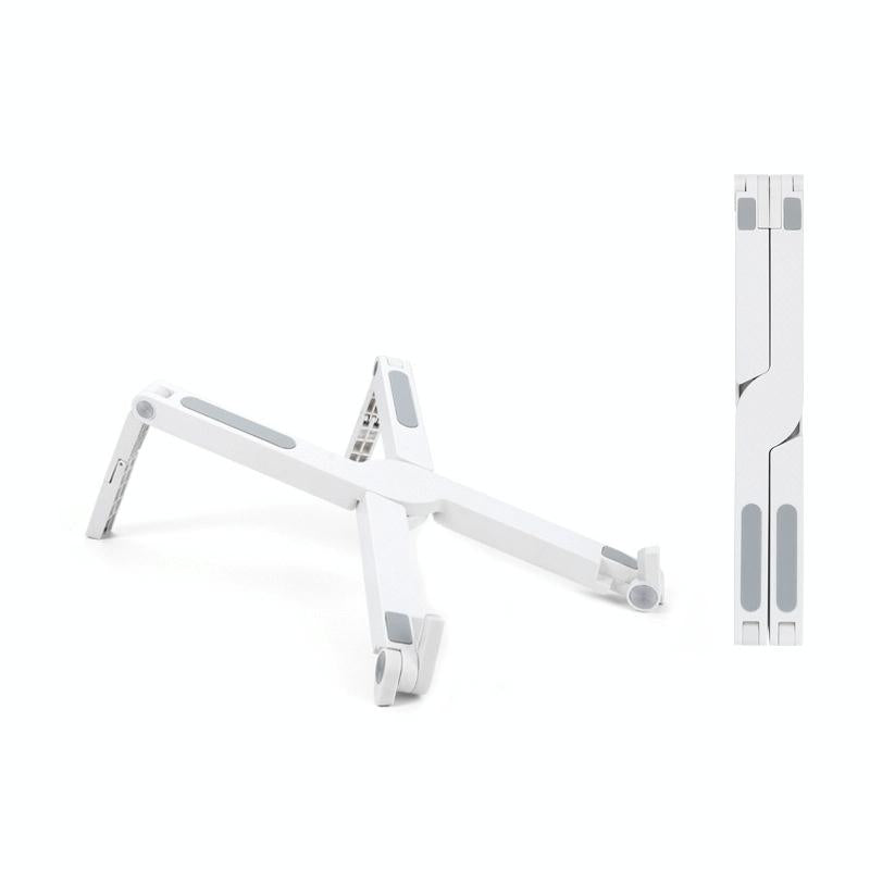 Foldable Non-slip Laptop Stand - Plastic Silicone - Black
