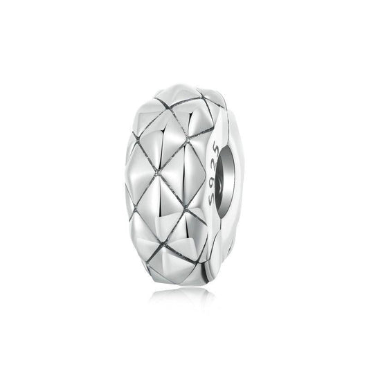 925 Sterling Silver Diy Bracelet Clip Diamond Pattern