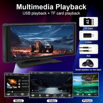 10.26 Inch Car Display Carplay / Android Auto Screen Mirroring Camera