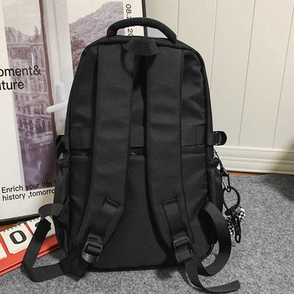 Simple Oxford Cloth Travel Backpack For Students 45 X 31 X 18Cm - Black