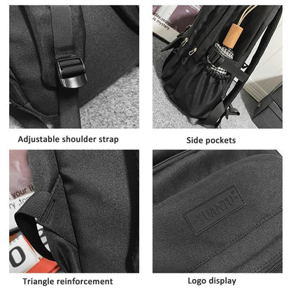 Simple Oxford Cloth Travel Backpack For Students 45 X 31 X 18Cm - Black