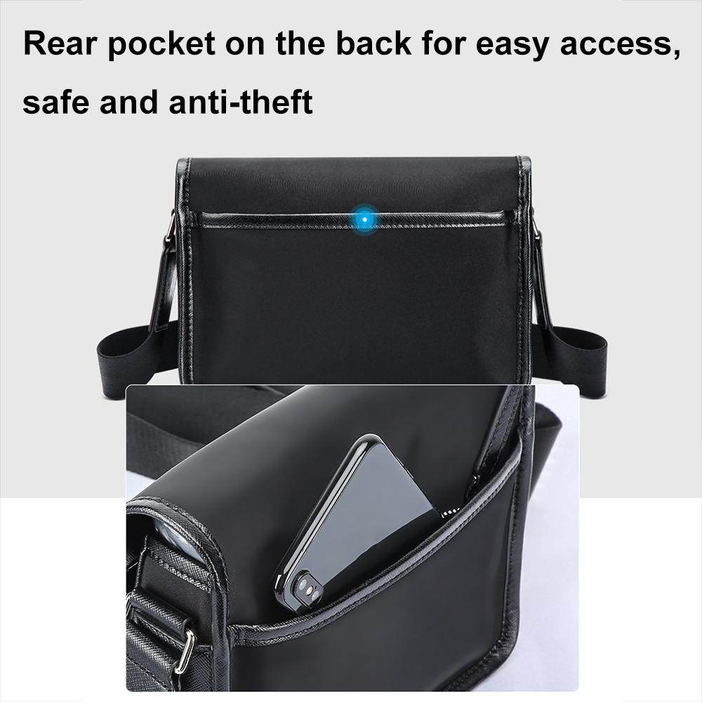 Waterproof Crossbody Shoulder Bag Black