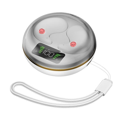 Mini Invisible Bluetooth Earphones with Charging Case - Black