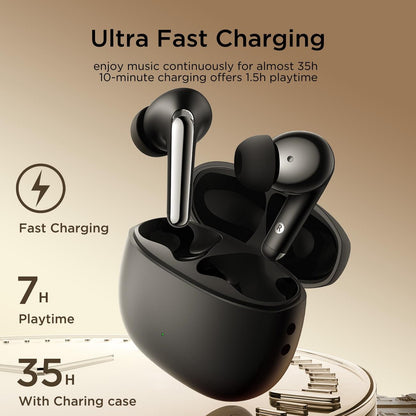 True Wireless Funpods Bluetooth Earphones - Black