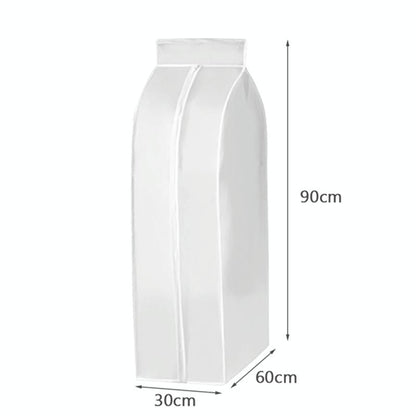 Waterproof Hanging Storage Bag For Dustproof Organization - White