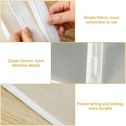 Waterproof Hanging Storage Bag For Dustproof Organization - White