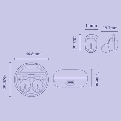 Comfortable Wireless Bluetooth Earphones - Noise Canceling - Black