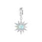 925 Sterling Silver Colorful Sunshine Sun Pendant Beads