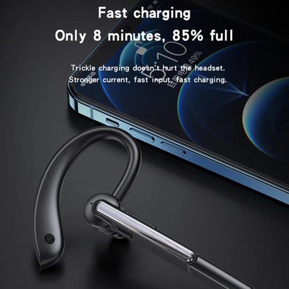 Wireless Bluetooth Earphone with Noise Cancelling and Mic - Black