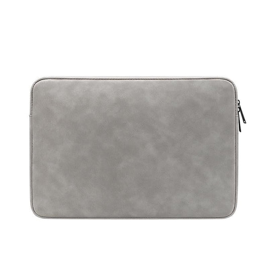 Lightweight Waterproof Lambskin Laptop Sleeve - 13.3 Inches - Gray
