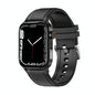 1.85 Inch Tft Screen Leather Band Health Smart Watch Support Bluetooth Call / Plateau Blood Oxygen / Body Temperature / Arrhythmia / Ti Heart Rate Monitoring - Black