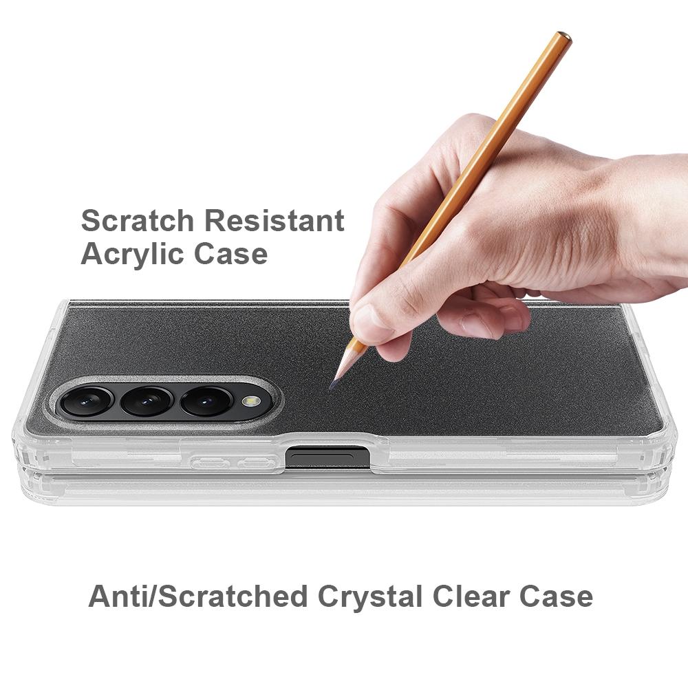 For Samsung Galaxy z Fold4 5G Transparent Frosted Hard Case  - Pc + Tpu