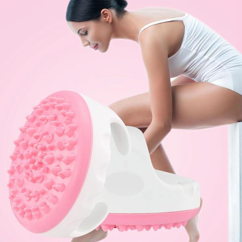 Electric Body Brush Massager Meridian Scraping Tool - Pink