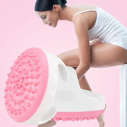 Electric Body Brush Massager Meridian Scraping Tool - Pink