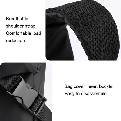 Large Capacity Waterproof Messenger Bag For Men - Dark Blue