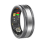 Smart Ring With Heart Rate Blood Oxygen Sleep & Sports Modes - Size 12 - Black