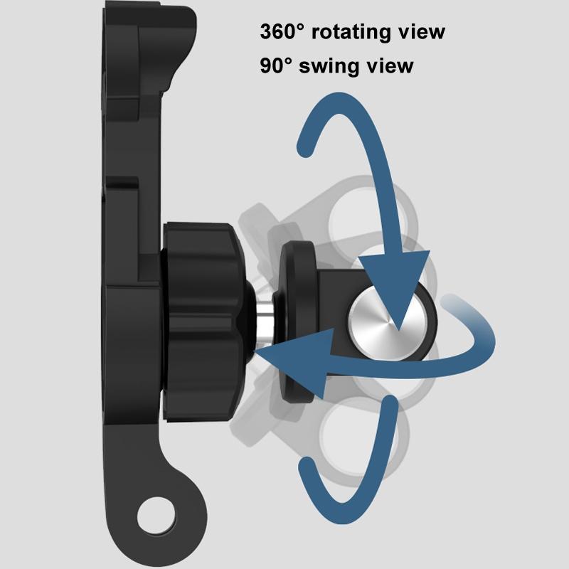 Double Head J Buckle Backpack Mount For Sports Cameras