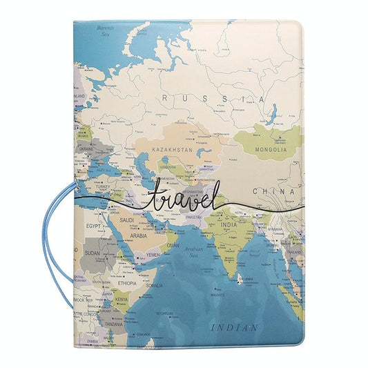 Passport Cover For Travel Abroad 3D Map Design - Tr-02