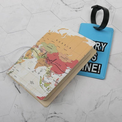 Passport Cover For Travel Abroad 3D Map Design - Tr-02