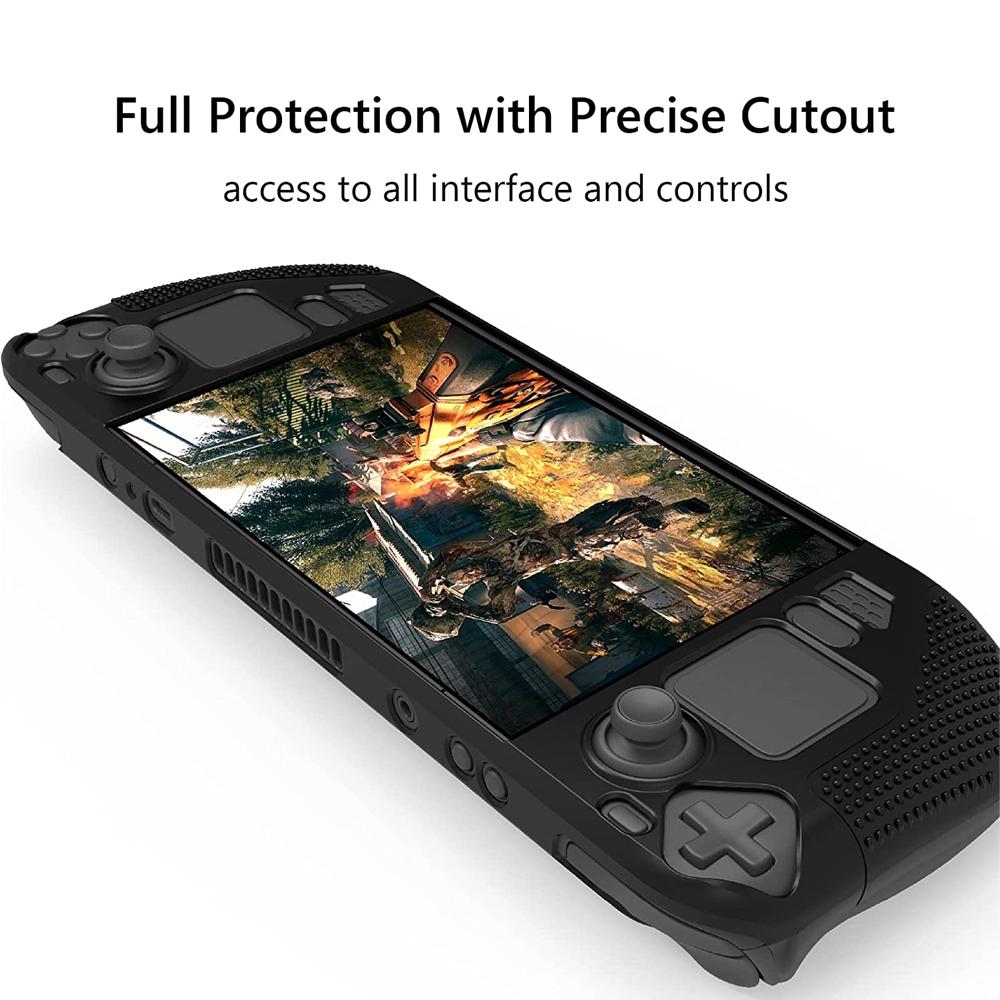 Anti-Slip Silicone Case For Steam Deck - Black